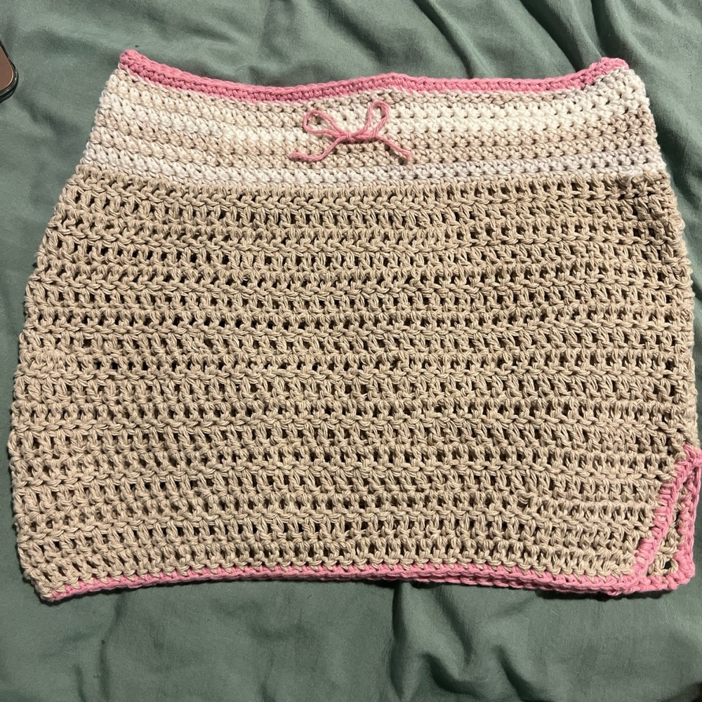 Handmade crochet skirt!